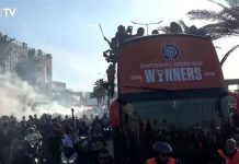 ΟΦΗ: Πάρτι στην Κρήτη στην παρέλαση των θριαμβευτών του Βόλου (video)